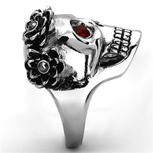 Load image into Gallery viewer, Womens Rings High polished (no plating) 316L Stainless Steel Ring with Top Grade Crystal in Siam TK1117 - Jewelry Store by Erik Rayo
