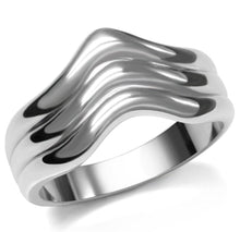 Load image into Gallery viewer, Womens Rings High polished (no plating) Stainless Steel Ring with No Stone TK032 - Jewelry Store by Erik Rayo
