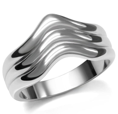 Womens Rings High polished (no plating) Stainless Steel Ring with No Stone TK032 - Jewelry Store by Erik Rayo