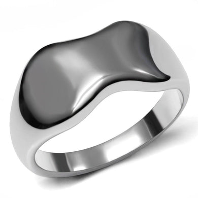 Womens Rings High polished (no plating) Stainless Steel Ring with No Stone TK033 - Jewelry Store by Erik Rayo