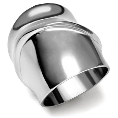 Womens Rings High polished (no plating) Stainless Steel Ring with No Stone TK036 - Jewelry Store by Erik Rayo