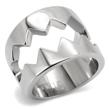 Load image into Gallery viewer, Womens Rings High polished (no plating) Stainless Steel Ring with No Stone TK143 - Jewelry Store by Erik Rayo

