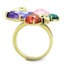 Load image into Gallery viewer, Womens Rings IP Gold(Ion Plating) 316L Stainless Steel Ring with AAA Grade CZ in Multi Color TK1888 - Jewelry Store by Erik Rayo
