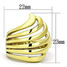 Load image into Gallery viewer, Womens Rings IP Gold (Ion Plating) 316L Stainless Steel Ring with No Stone TK1028 - Jewelry Store by Erik Rayo
