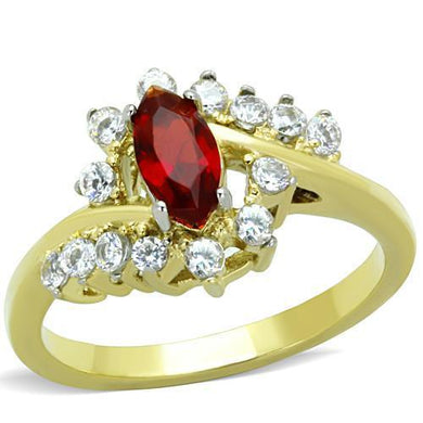 Womens Rings Red Ruby Garnet Color Marquise Stainless Steel Ring in Siam - Jewelry Store by Erik Rayo