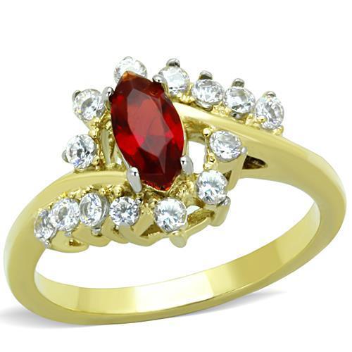 Womens Rings Red Ruby Garnet Color Marquise Stainless Steel Ring in Siam - ErikRayo.com
