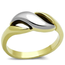 Load image into Gallery viewer, Womens Rings Two-Tone IP Gold (Ion Plating) 316L Stainless Steel Ring with No Stone TK1089 - Jewelry Store by Erik Rayo
