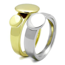 Load image into Gallery viewer, Womens Rings Two-Tone IP Gold (Ion Plating) 316L Stainless Steel Ring with No Stone TK1706 - Jewelry Store by Erik Rayo
