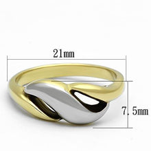 Load image into Gallery viewer, Womens Rings Two-Tone IP Gold (Ion Plating) Stainless Steel Ring with No Stone TK1089 - Jewelry Store by Erik Rayo
