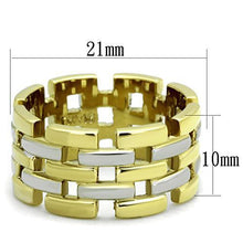 Load image into Gallery viewer, Womens Rings Two-Tone IP Gold (Ion Plating) Stainless Steel Ring with No Stone TK1705 - Jewelry Store by Erik Rayo
