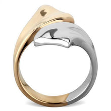Load image into Gallery viewer, Womens Rings Two-Tone IP Rose Gold 316L Stainless Steel Ring with No Stone TK1793 - Jewelry Store by Erik Rayo
