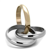 Load image into Gallery viewer, Womens Rings Two-Tone IP Rose Gold Stainless Steel Ring with No Stone TK1670 - Jewelry Store by Erik Rayo
