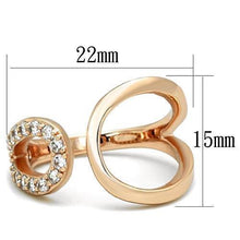 Load image into Gallery viewer, Womens Rose Gold Ring Anillo Para Mujer y Ninos Unisex Kids 316L Stainless Steel Ring with AAA Grade CZ in Clear Faenza - Jewelry Store by Erik Rayo
