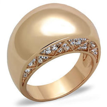 Load image into Gallery viewer, Womens Rose Gold Ring Anillo Para Mujer y Ninos Unisex Kids 316L Stainless Steel Ring with Top Grade Crystal in Clear Sorrento - Jewelry Store by Erik Rayo

