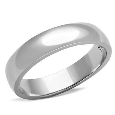 Womens Silver Ring High polished (no plating) 316L Stainless Steel Ring with No Stone TK1375 - Jewelry Store by Erik Rayo
