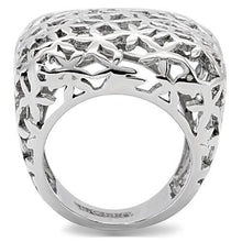 Load image into Gallery viewer, Womens Silver Ring High polished (no plating) Stainless Steel Ring with No Stone TK133 - Jewelry Store by Erik Rayo
