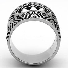 Load image into Gallery viewer, Womens Silver Rings High polished (no plating) 316L Stainless Steel Ring with No Stone TK1008 - Jewelry Store by Erik Rayo
