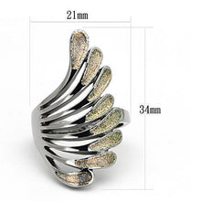 Load image into Gallery viewer, Womens Silver Rings High polished (no plating) Stainless Steel Ring with No Stone TK1001 - Jewelry Store by Erik Rayo
