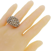 Load image into Gallery viewer, Womens Solid 18k White Gold 3.30ctw Fancy Color Diamond Dome Ring Size 7.5 - ErikRayo.com
