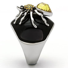 Load image into Gallery viewer, Womens Spider Ring Black Yellow Anillo Para Mujer y Ninos Unisex Kids 316L Stainless Steel Ring - Jewelry Store by Erik Rayo
