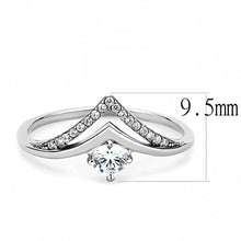 Load image into Gallery viewer, Rings for Women Silver 316L Stainless Steel DA110 - AAA Grade Cubic Zirconia in Clear
