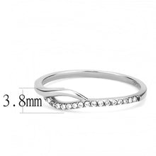 Load image into Gallery viewer, Rings for Women Silver 316L Stainless Steel DA113 - AAA Grade Cubic Zirconia in Clear
