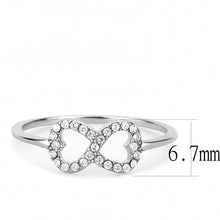 Load image into Gallery viewer, Rings for Women Silver 316L Stainless Steel DA125 - AAA Grade Cubic Zirconia in Clear
