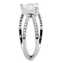 Load image into Gallery viewer, Rings for Women Silver 316L Stainless Steel DA135 - AAA Grade Cubic Zirconia in Clear
