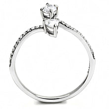 Load image into Gallery viewer, Rings for Women Silver 316L Stainless Steel DA138 - AAA Grade Cubic Zirconia in Clear
