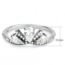 Load image into Gallery viewer, Rings for Women Silver 316L Stainless Steel DA140 - AAA Grade Cubic Zirconia in Clear
