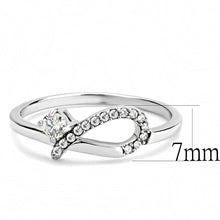 Load image into Gallery viewer, Rings for Women Silver 316L Stainless Steel DA143 - AAA Grade Cubic Zirconia in Clear
