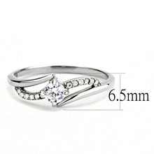 Load image into Gallery viewer, Rings for Women Silver 316L Stainless Steel DA144 - AAA Grade Cubic Zirconia in Clear
