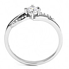 Load image into Gallery viewer, Rings for Women Silver 316L Stainless Steel DA144 - AAA Grade Cubic Zirconia in Clear
