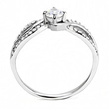 Load image into Gallery viewer, Rings for Women Silver 316L Stainless Steel DA147 - AAA Grade Cubic Zirconia in Clear
