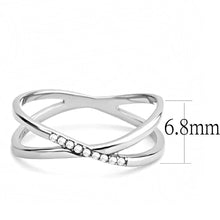 Load image into Gallery viewer, Rings for Women Silver 316L Stainless Steel DA158 - AAA Grade Cubic Zirconia in Clear
