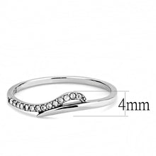 Load image into Gallery viewer, Rings for Women Silver 316L Stainless Steel DA159 - AAA Grade Cubic Zirconia in Clear
