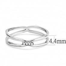 Load image into Gallery viewer, Rings for Women Silver 316L Stainless Steel DA160 - AAA Grade Cubic Zirconia in Clear
