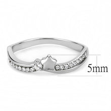 Load image into Gallery viewer, Rings for Women Silver 316L Stainless Steel DA236 - AAA Grade Cubic Zirconia in Clear
