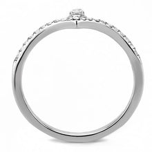 Load image into Gallery viewer, Rings for Women Silver 316L Stainless Steel DA237 - AAA Grade Cubic Zirconia in Clear
