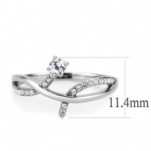 Load image into Gallery viewer, Rings for Women Silver 316L Stainless Steel DA240 - AAA Grade Cubic Zirconia in Clear
