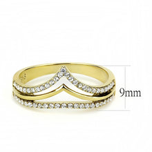 Load image into Gallery viewer, Rings for Women Gold 316L Stainless Steel DA250 - AAA Grade Cubic Zirconia in Clear

