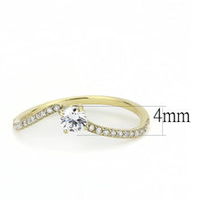 Load image into Gallery viewer, Rings for Women Gold 316L Stainless Steel DA256 - AAA Grade Cubic Zirconia in Clear
