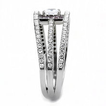 Load image into Gallery viewer, Rings for Women Silver 316L Stainless Steel DA257 - AAA Grade Cubic Zirconia in Clear
