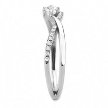 Load image into Gallery viewer, Silver Rings for Women 316L Stainless Steel DA261 - AAA Grade Cubic Zirconia in Clear
