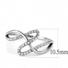 Load image into Gallery viewer, Rings for Women Silver 316L Stainless Steel DA265 - AAA Grade Cubic Zirconia in Clear
