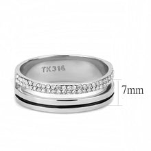 Load image into Gallery viewer, Rings for Women Silver 316L Stainless Steel DA275 - AAA Grade Cubic Zirconia in Clear
