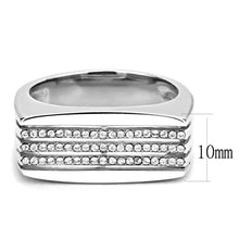 Load image into Gallery viewer, Rings for Women Silver 316L Stainless Steel DA279 - AAA Grade Cubic Zirconia in Clear
