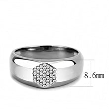 Load image into Gallery viewer, Rings for Women Silver 316L Stainless Steel DA281 - AAA Grade Cubic Zirconia in Clear
