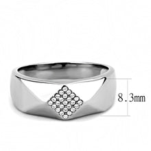 Load image into Gallery viewer, Rings for Women Silver 316L Stainless Steel DA288 - AAA Grade Cubic Zirconia in Clear
