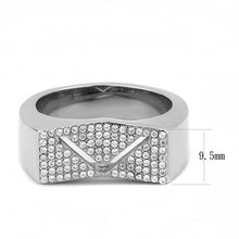 Load image into Gallery viewer, Rings for Women Silver 316L Stainless Steel DA303 - AAA Grade Cubic Zirconia in Clear
